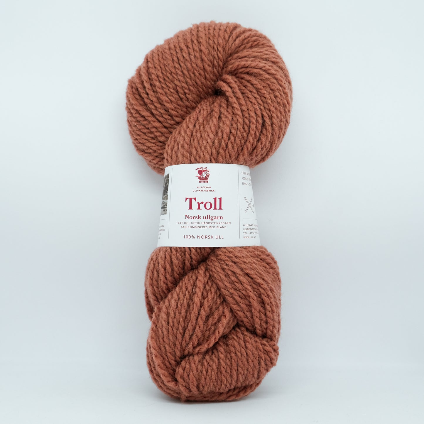 Hillesvåg Troll – 100 % norsk ull – 100 g ≈ 114 m