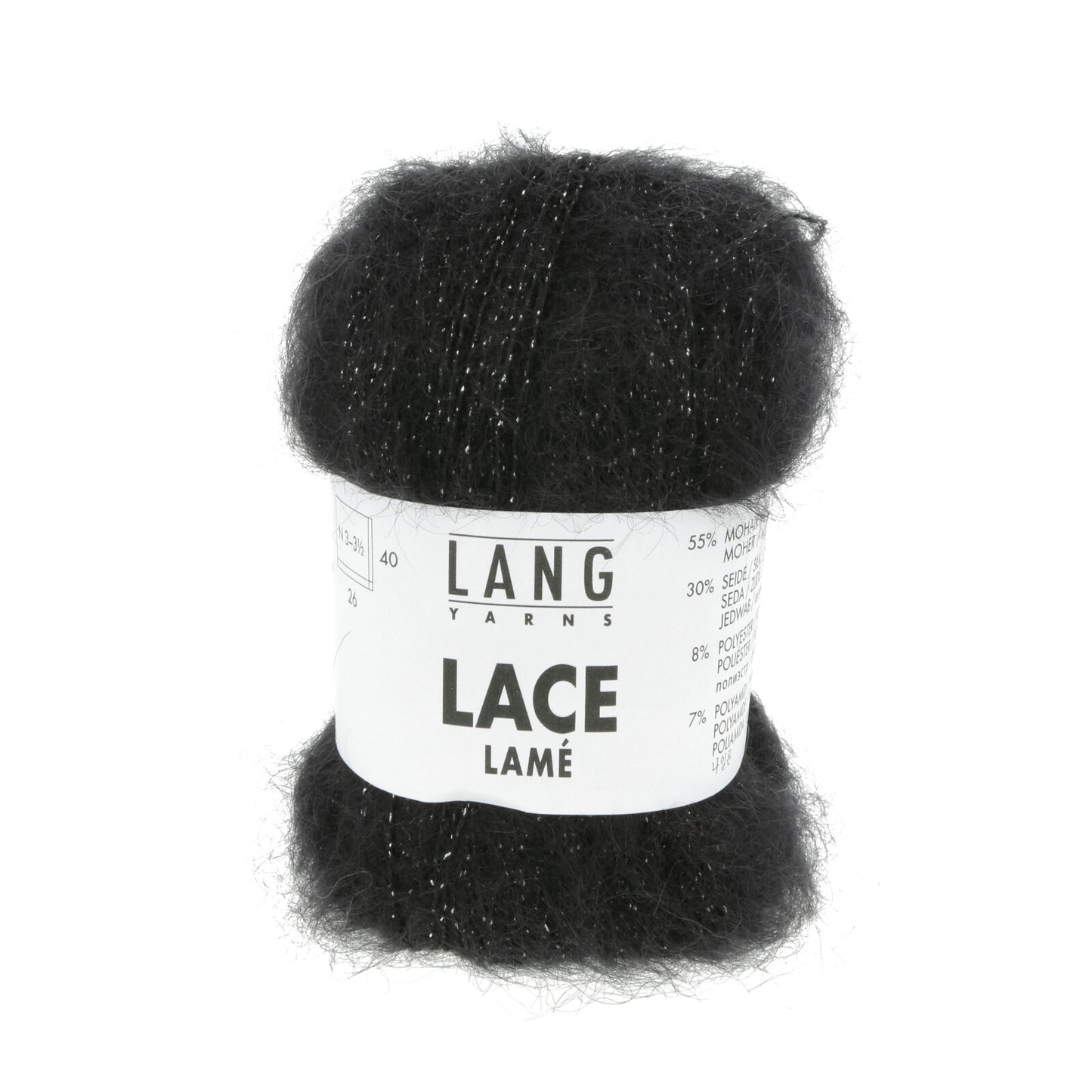 Lang Yarns Lace Lamé – mykt mohair/silke-glitter garn - 25g nøste