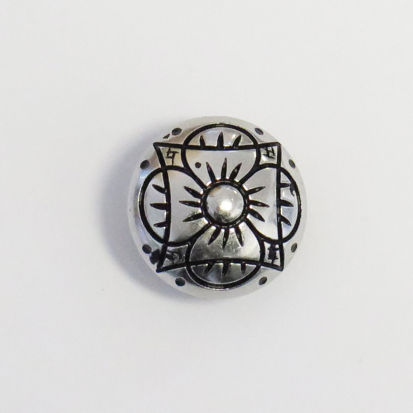 Metallknapp blomst | Villy Jensen