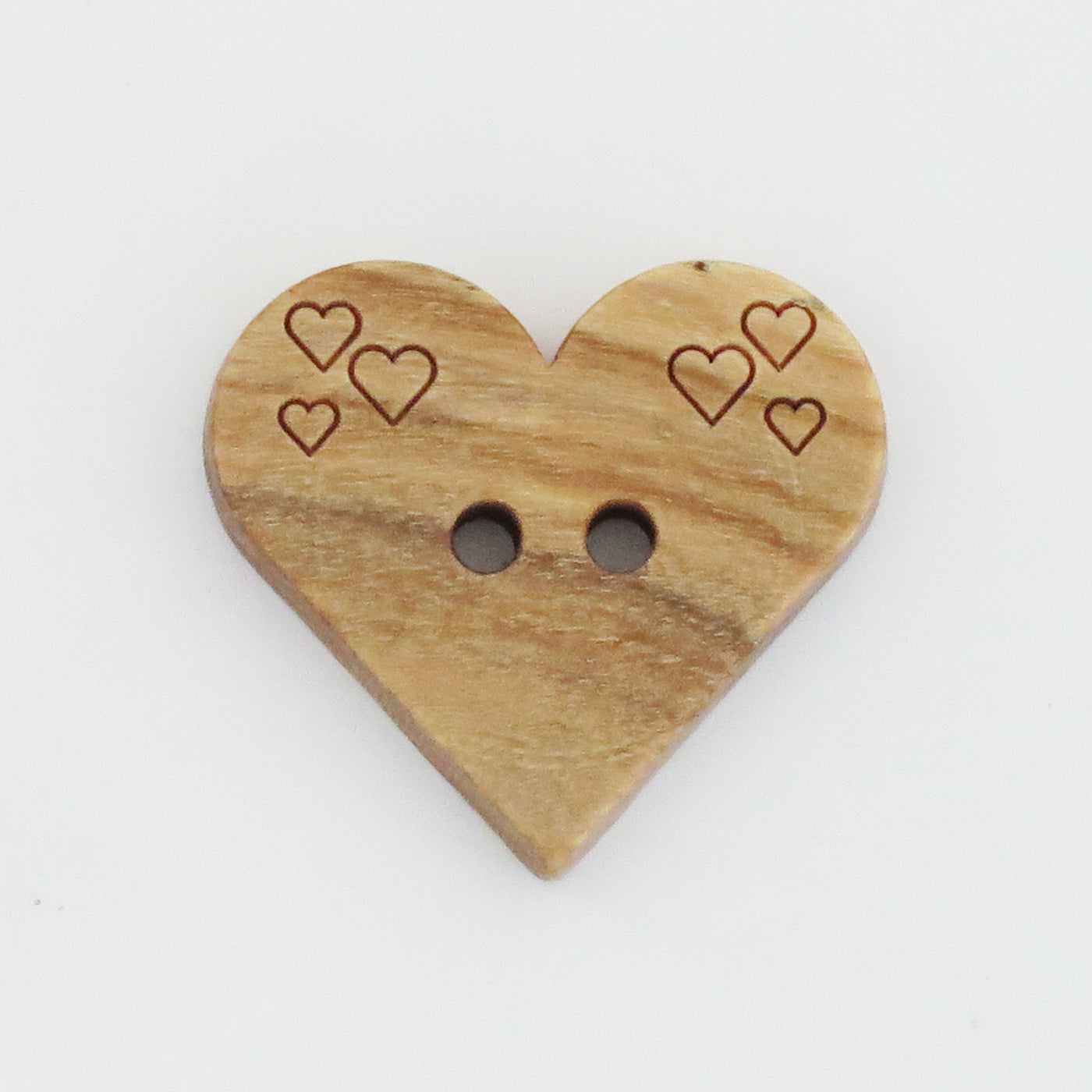 Hjerteknapp i tre 20mm | Villy Jensen