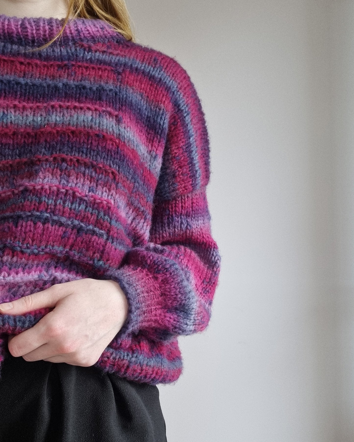 Cloudy nybegynner genser i cloud tweed | Ulltråd | Strikkepakke