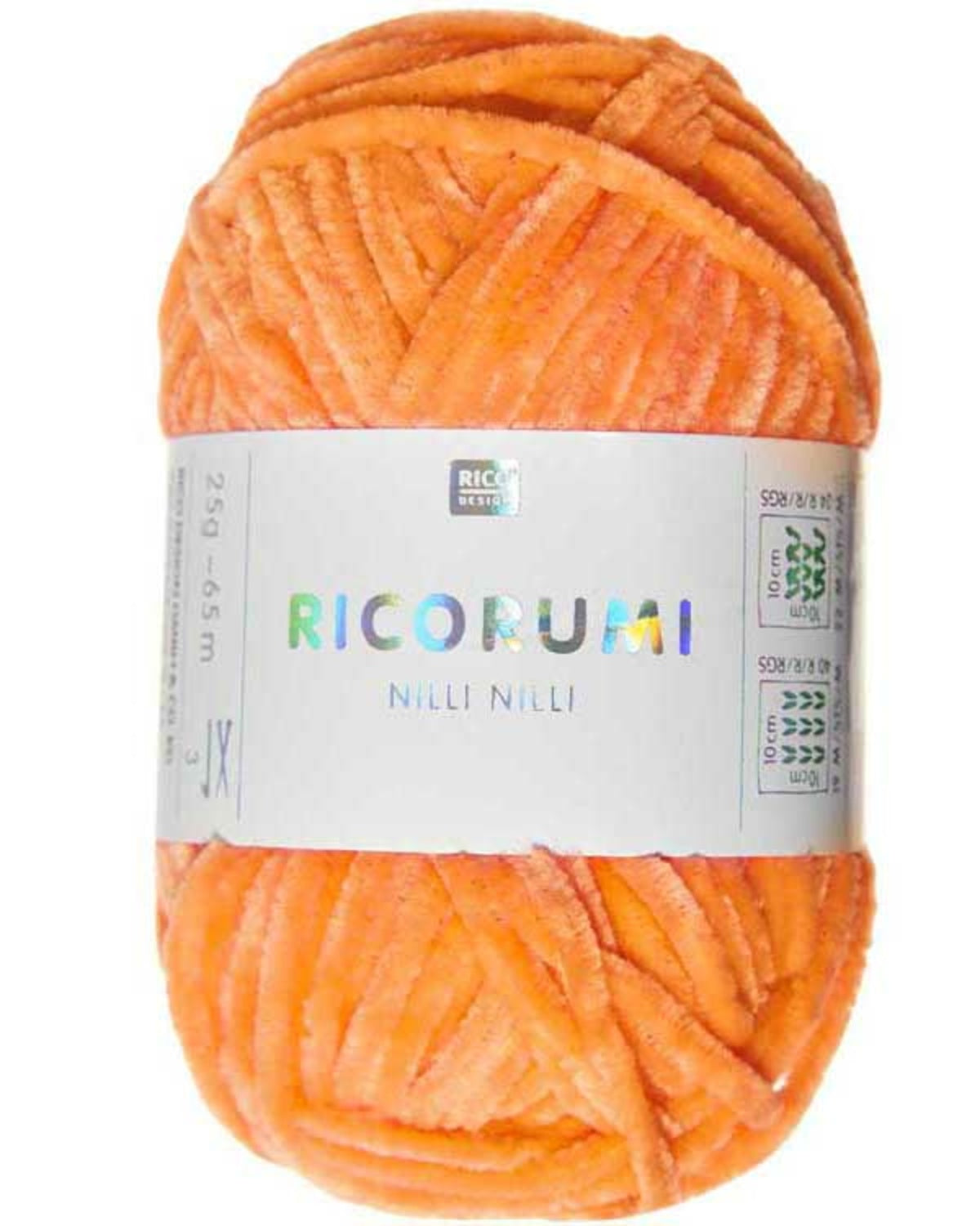 Rico Design Ricorumi Nilli Nilli – supermyk heklagarn i chenille 100 % polyester – 25 g nøste