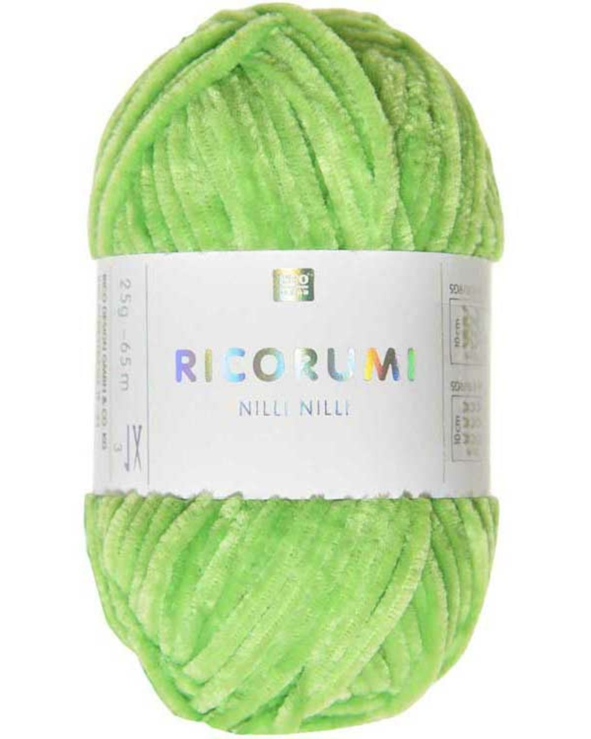 Rico Design Ricorumi Nilli Nilli – supermyk heklagarn i chenille 100 % polyester – 25 g nøste