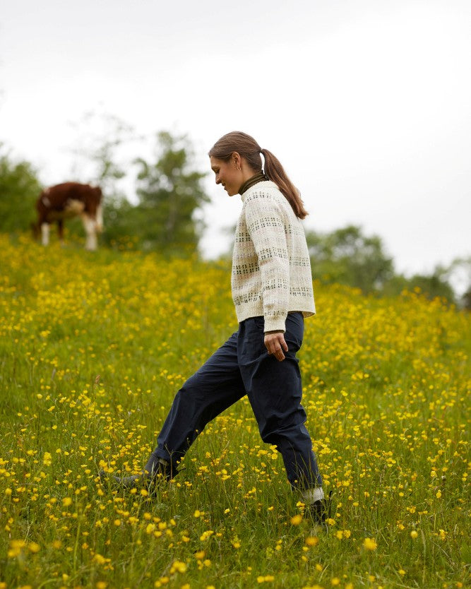 Ytterbakkegenser til dame | Rauma | Strikkepakke