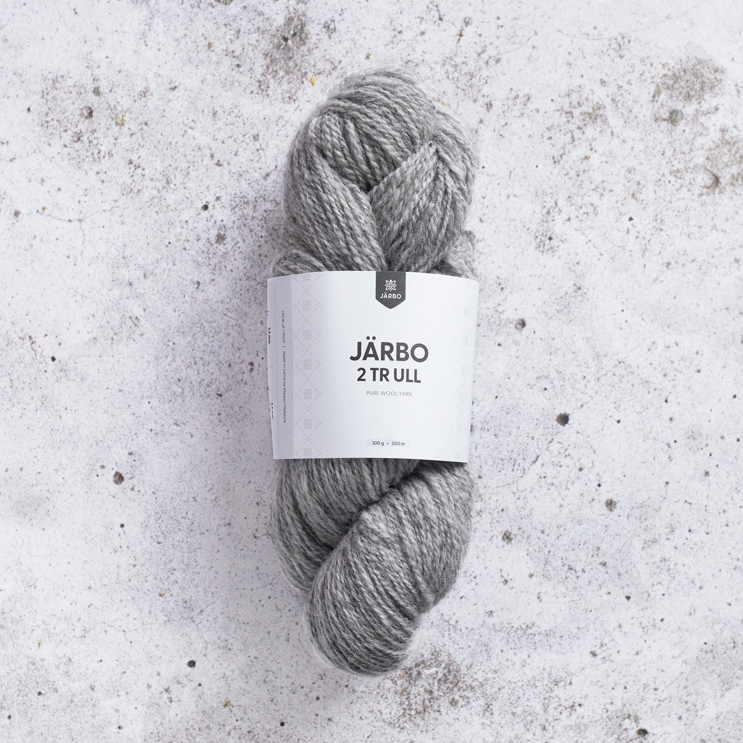 Järbo 2‑tr Ull – 100 % ull – 100 g ≈ 300 m