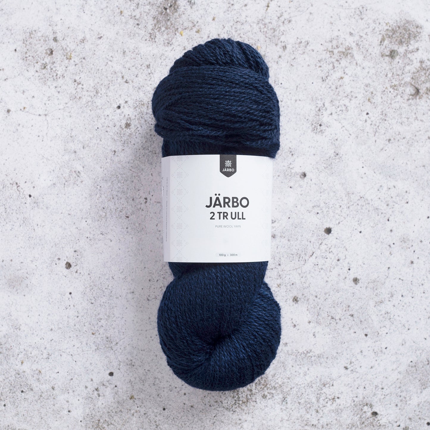 Järbo 2‑tr Ull – 100 % ull – 100 g ≈ 300 m