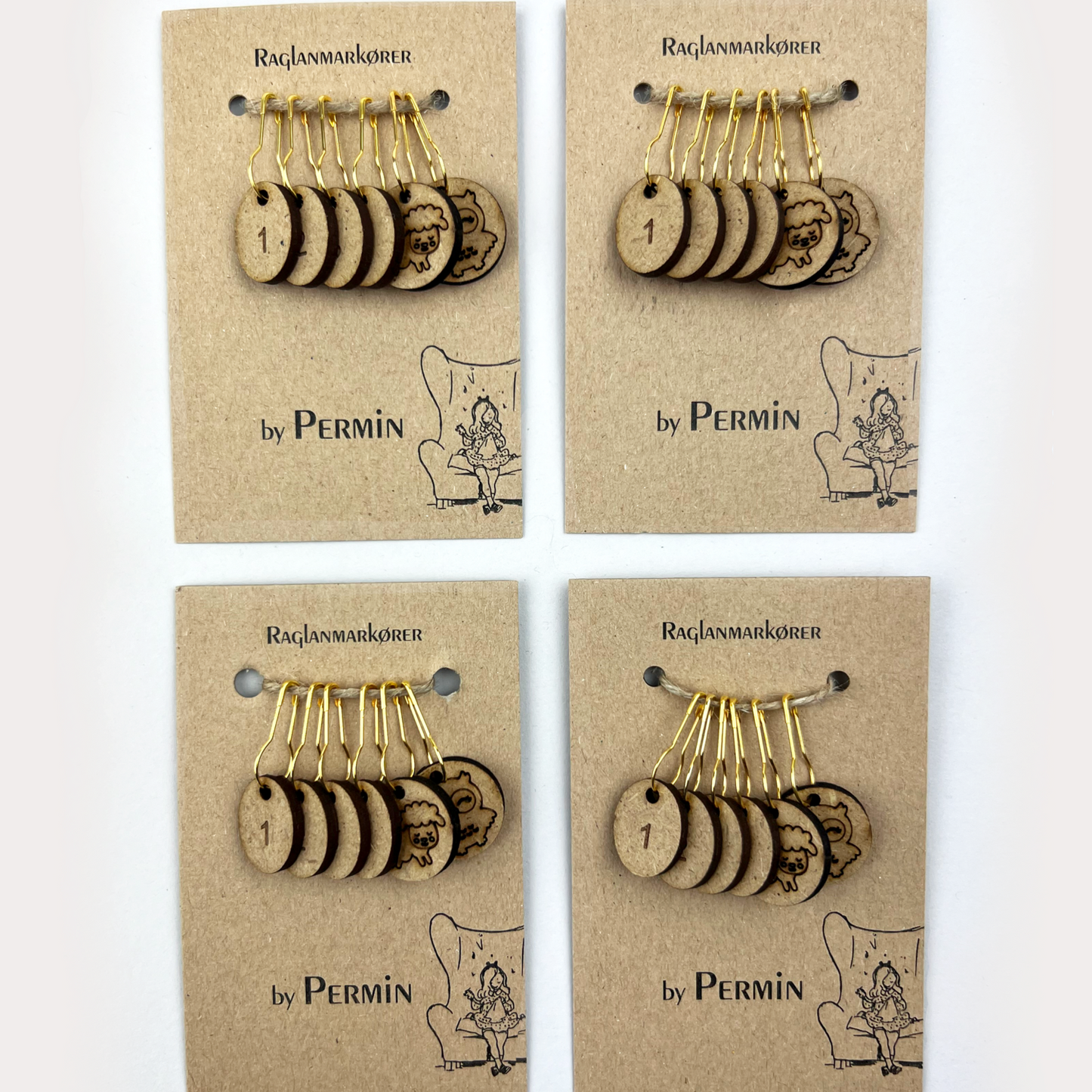 Raglanmarkører, 6 stk | Permin