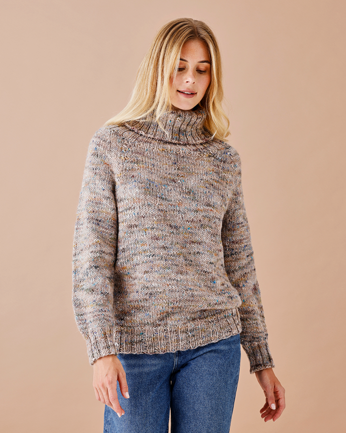 Genser med rullekrage | Permin | Strikkepakke