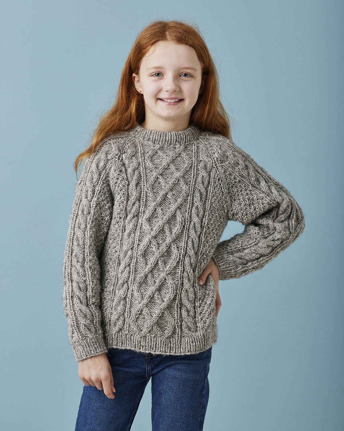 Vera flettegenser til barn 2-8 år | Permin | Strikkepakke