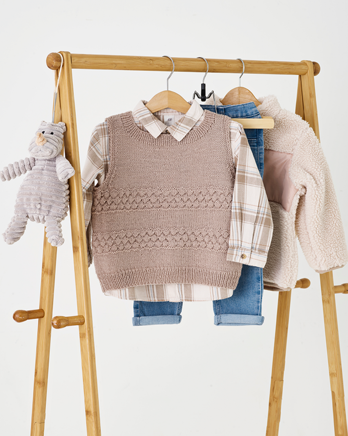 Vest med sjømannsbobler | Permin | Strikkepakke