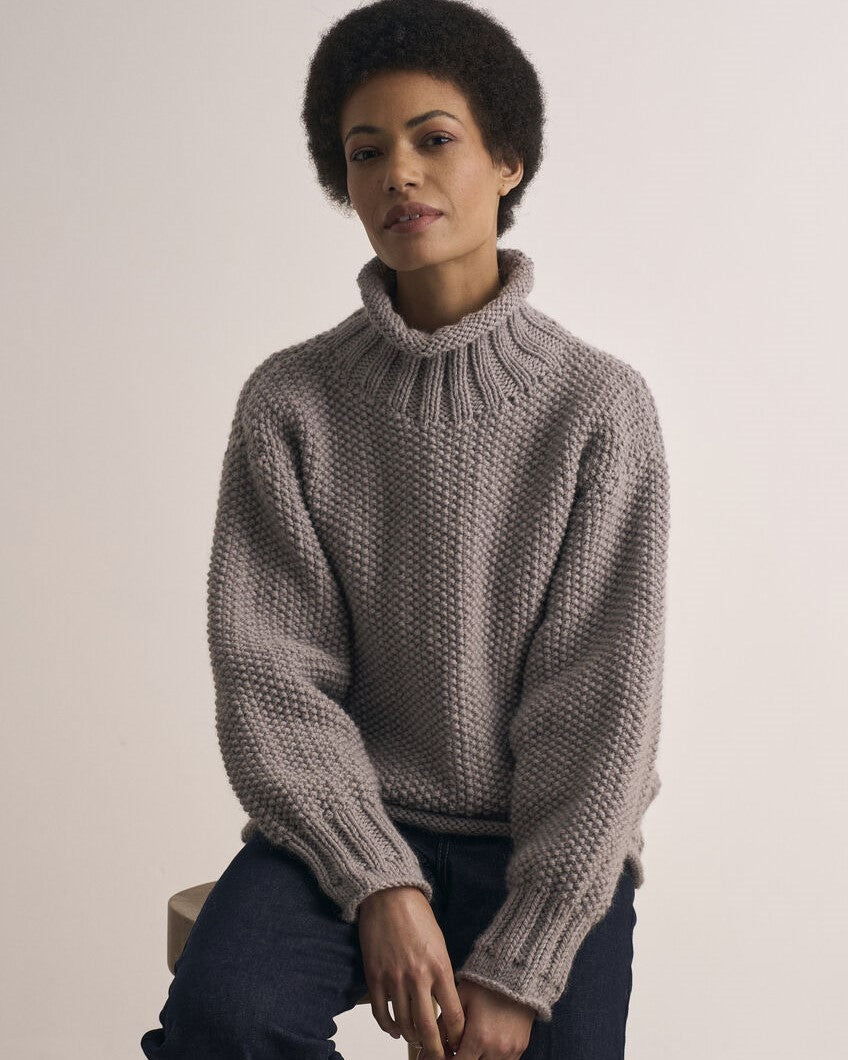 Watton genser i chunky wool | Mode Rowan | Strikkepakke