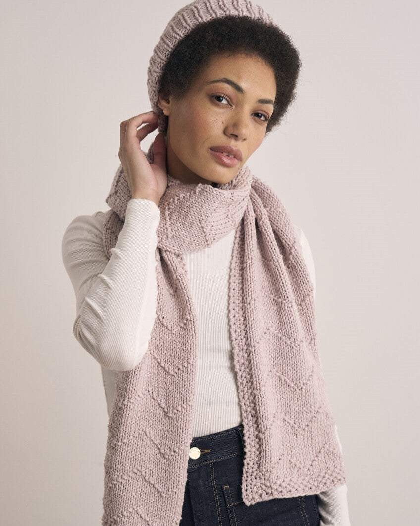 Holkham hat & Scarf | Mode Rowan | Strikkepakke