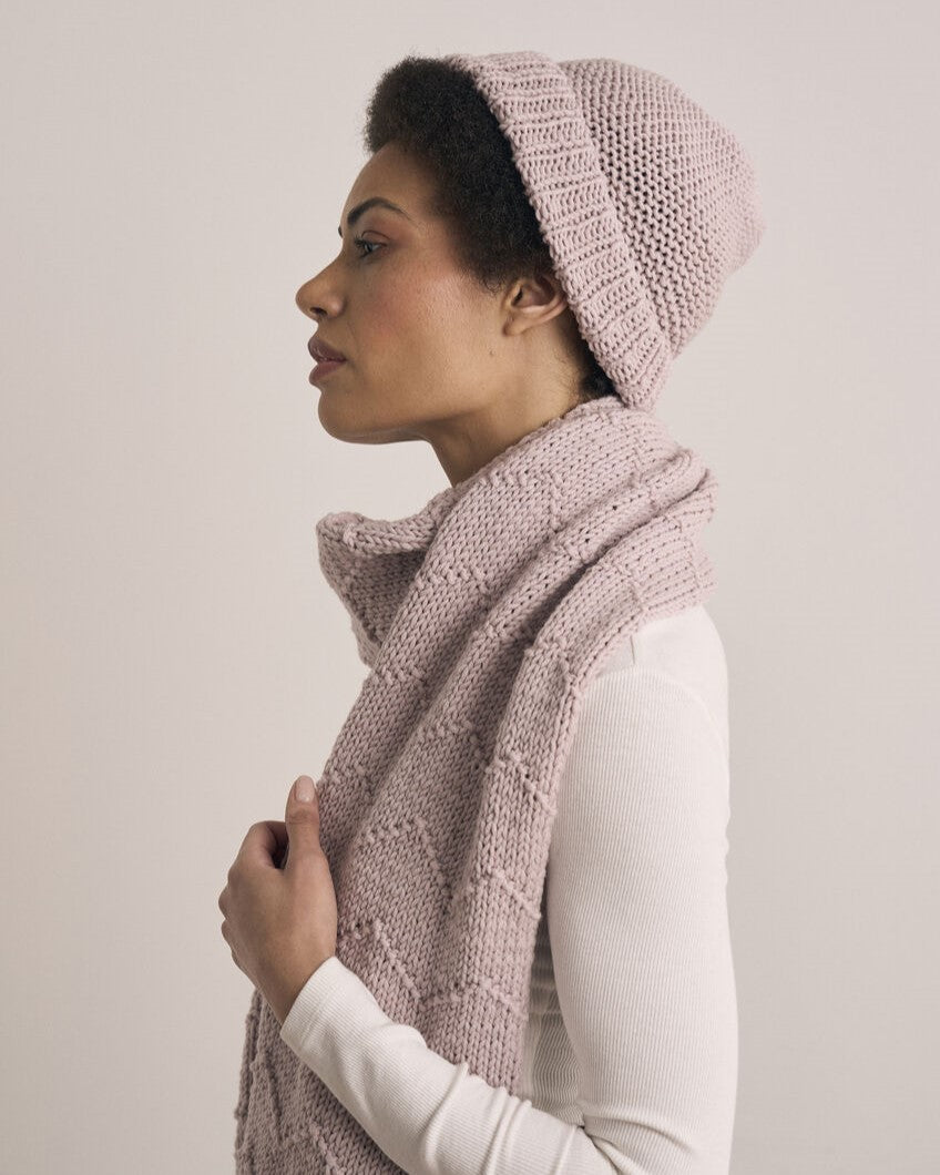 Holkham hat & Scarf | Mode Rowan | Strikkepakke