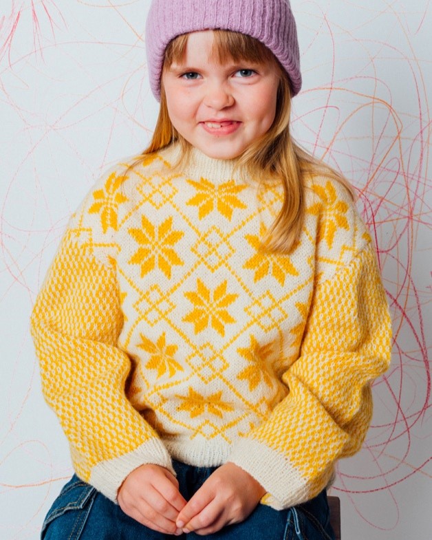 2-NB71 Genser med stjernemønster | Digital oppskrift