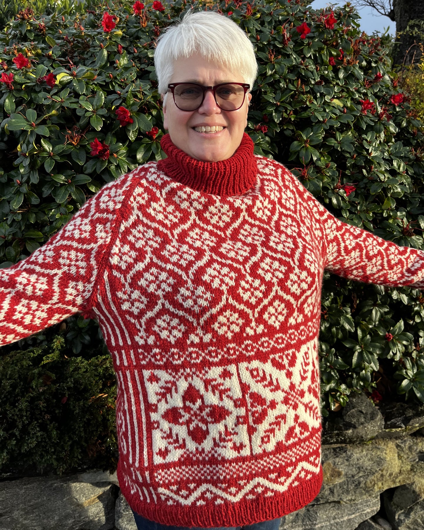 Saga mønstret raglangenser i Fivel | Ulltråd | Strikkepakke