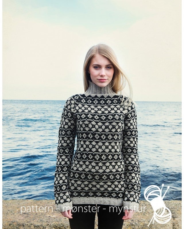 Genser med mønster | Navia | Strikkepakke