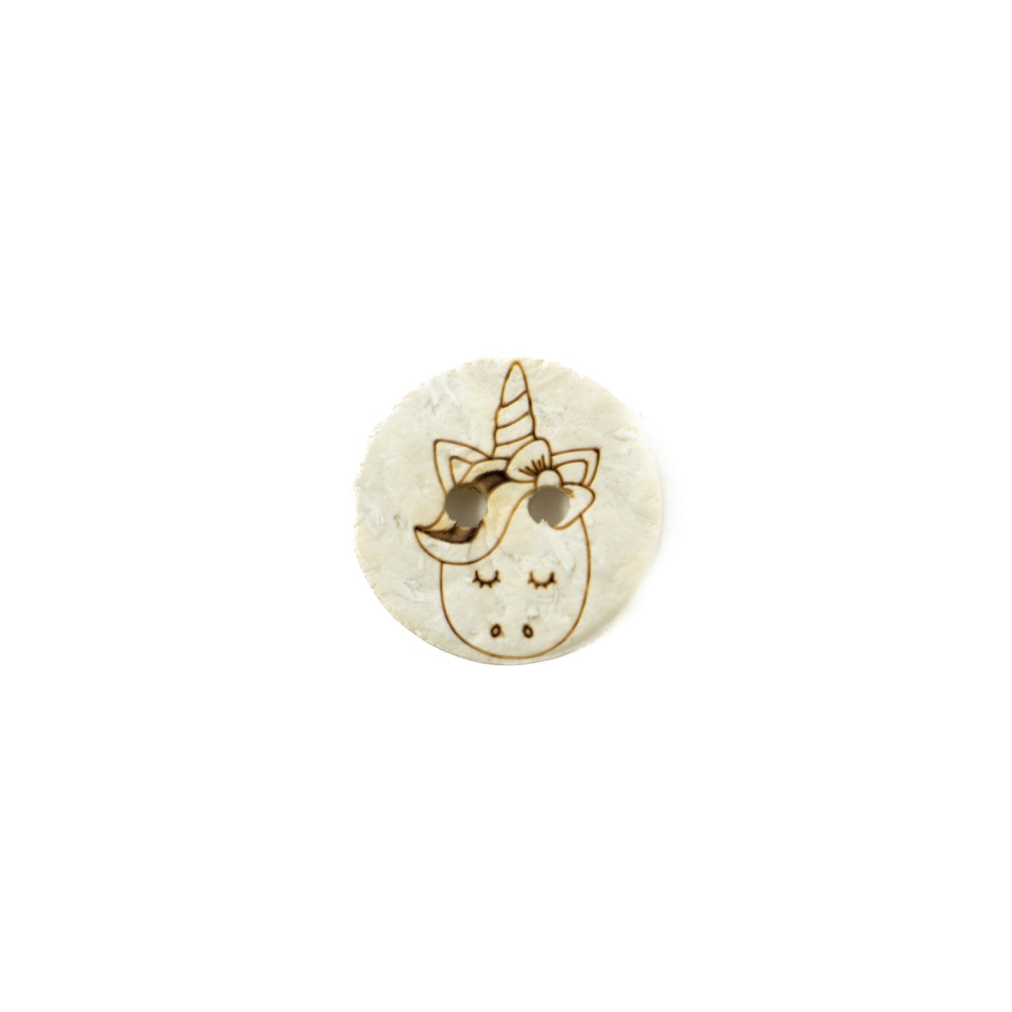 Enhjørning kokosknapp 15mm | Knapp