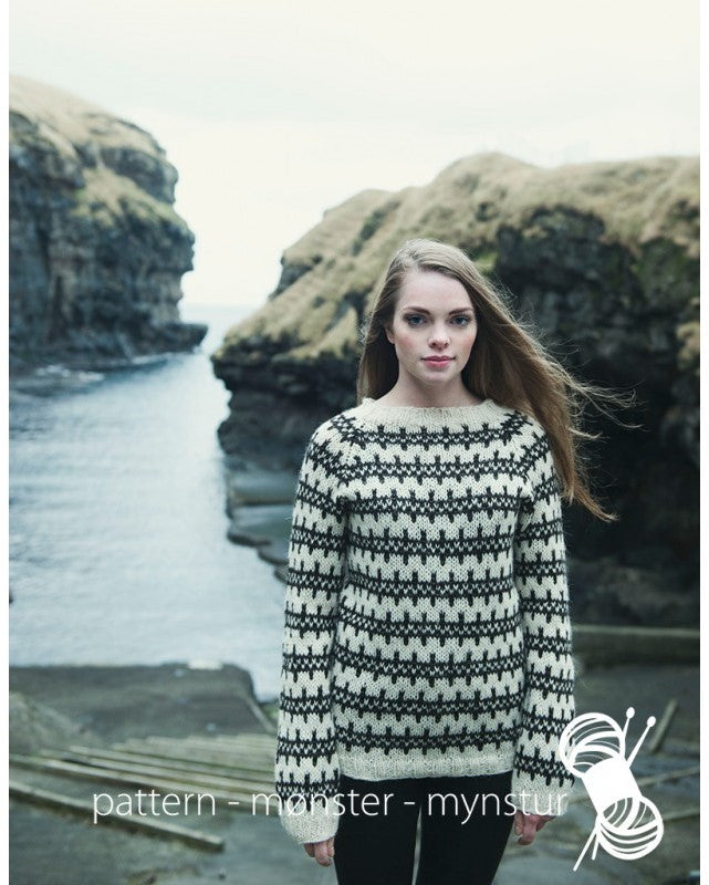 18-NB21 Tradisjonell genser med border | Digital Oppskrift