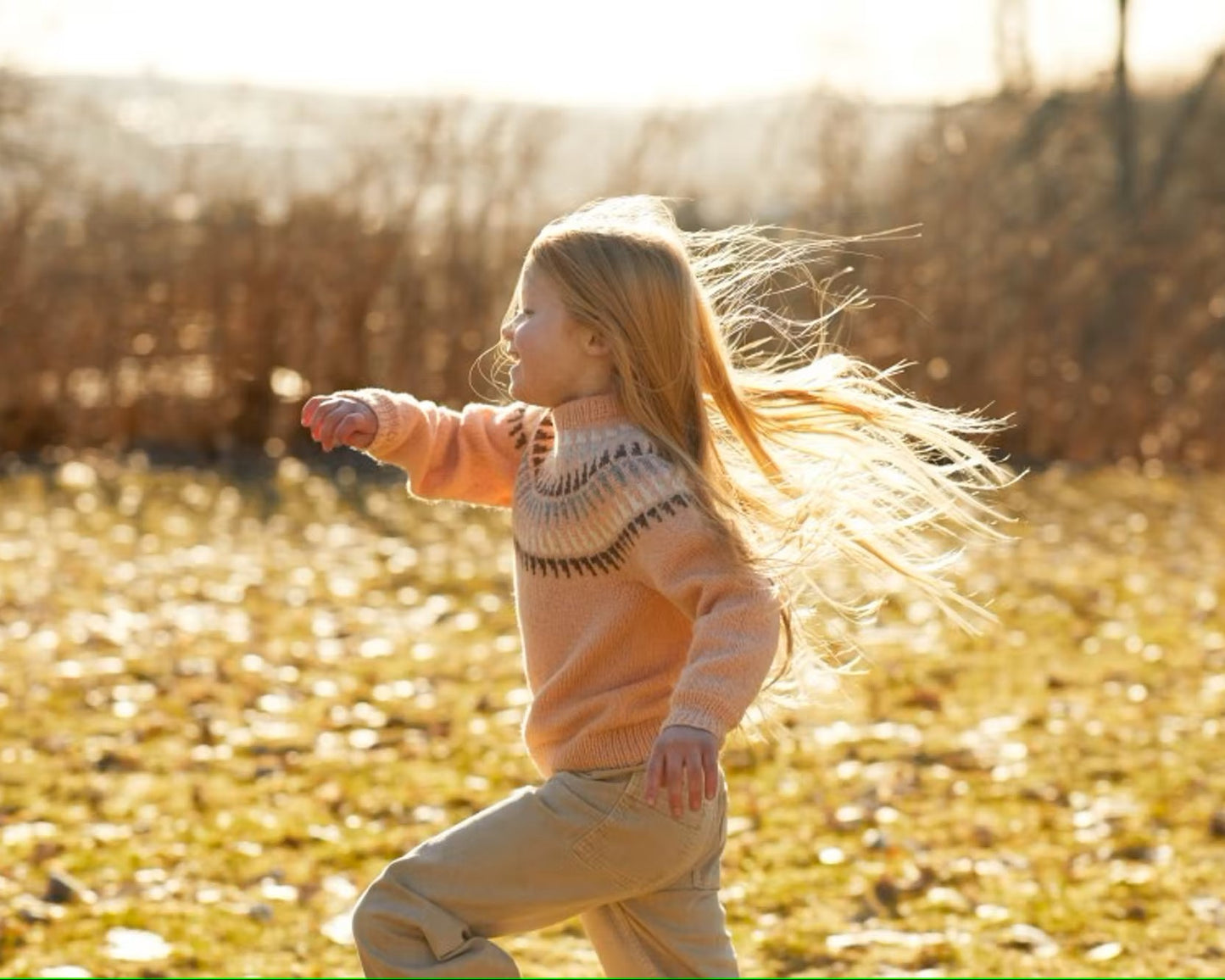 Spiret genser barn | Rauma | Strikkepakke