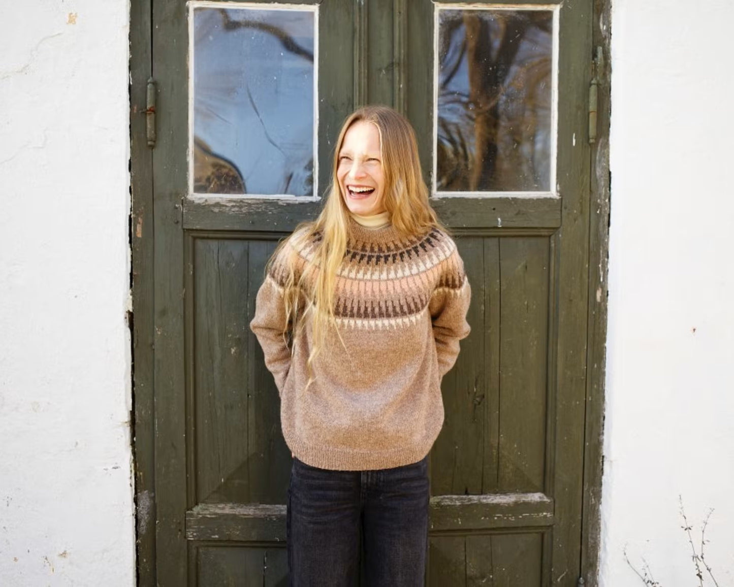 Spiret genser dame | Rauma | Strikkepakke