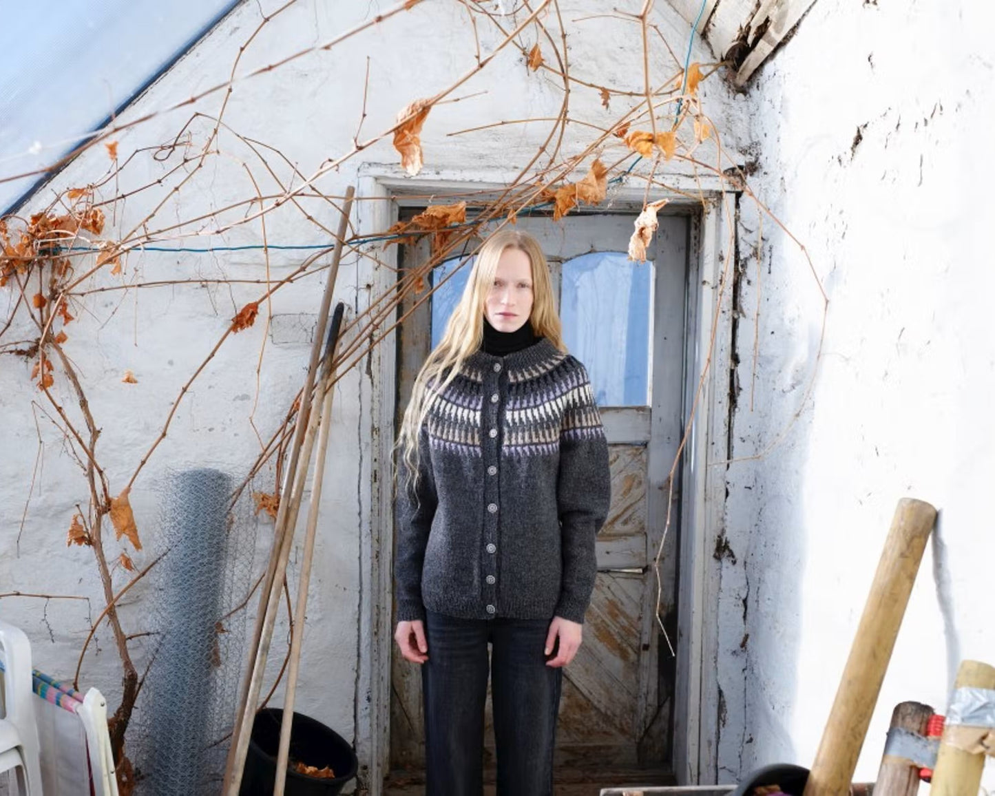 Spiret jakke dame | Rauma | Strikkepakke