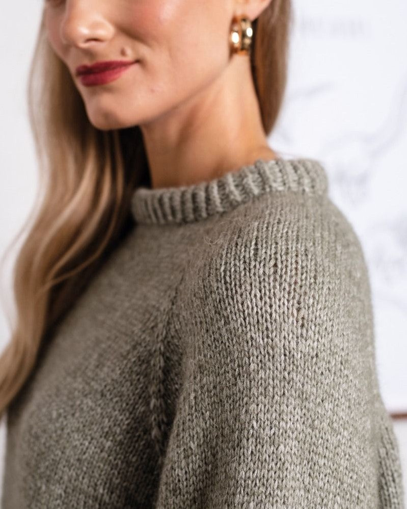 Monica oversize raglansgenser | Gratis PDF mønster