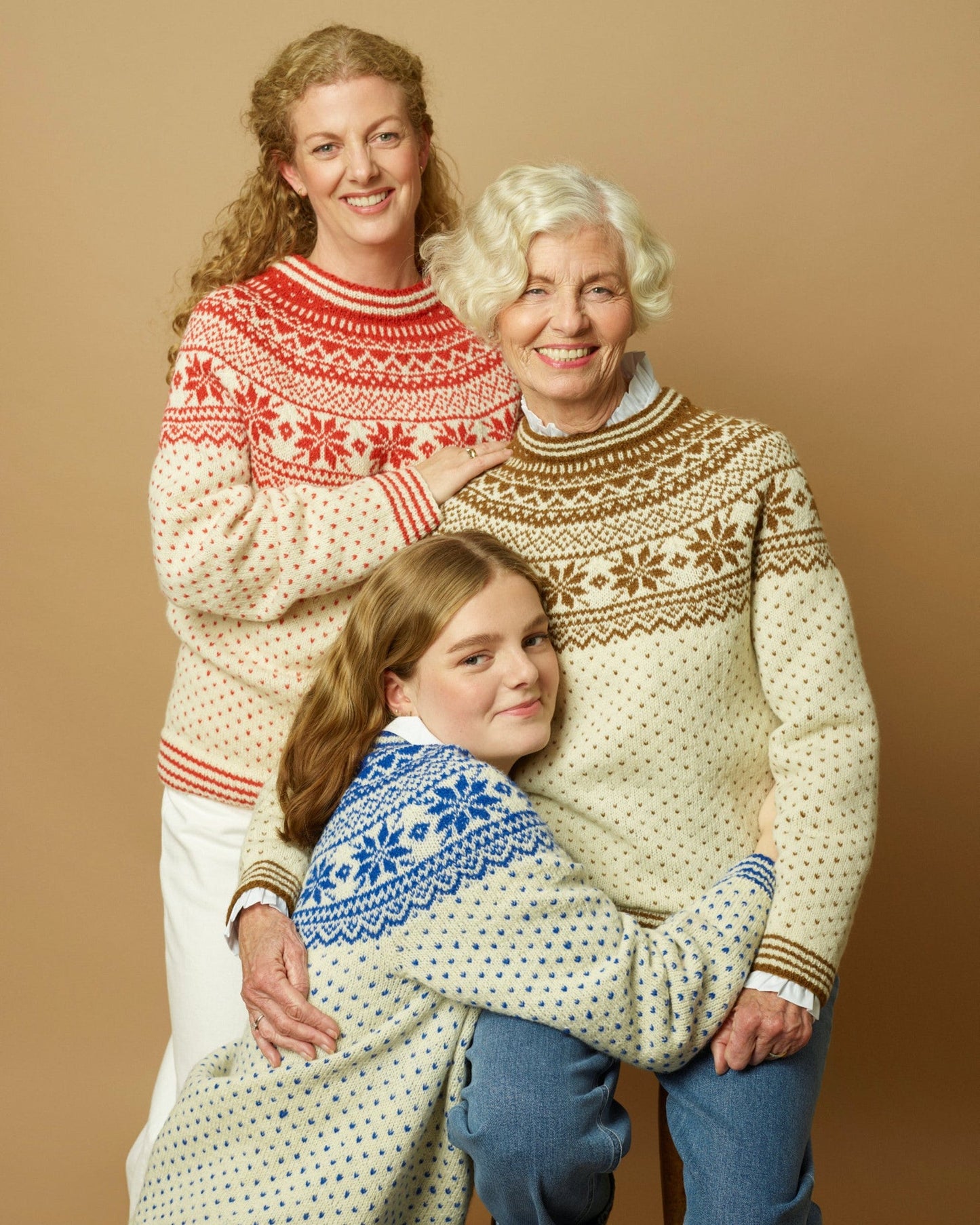 Hjemmet-genser med lus og stripet vrangbord | Rauma | Strikkepakke