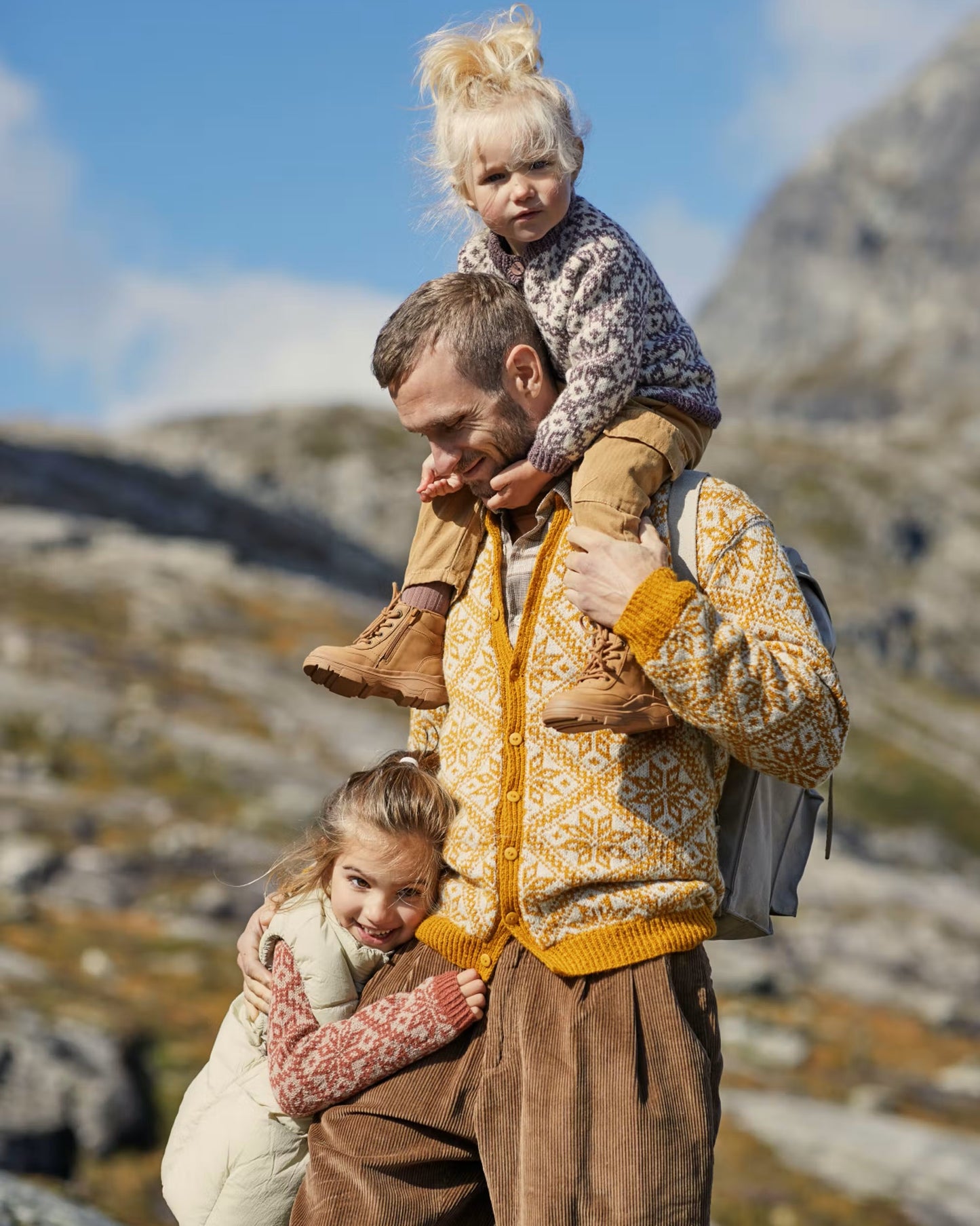 Fjelljakke til herre | Rauma | Strikkepakke