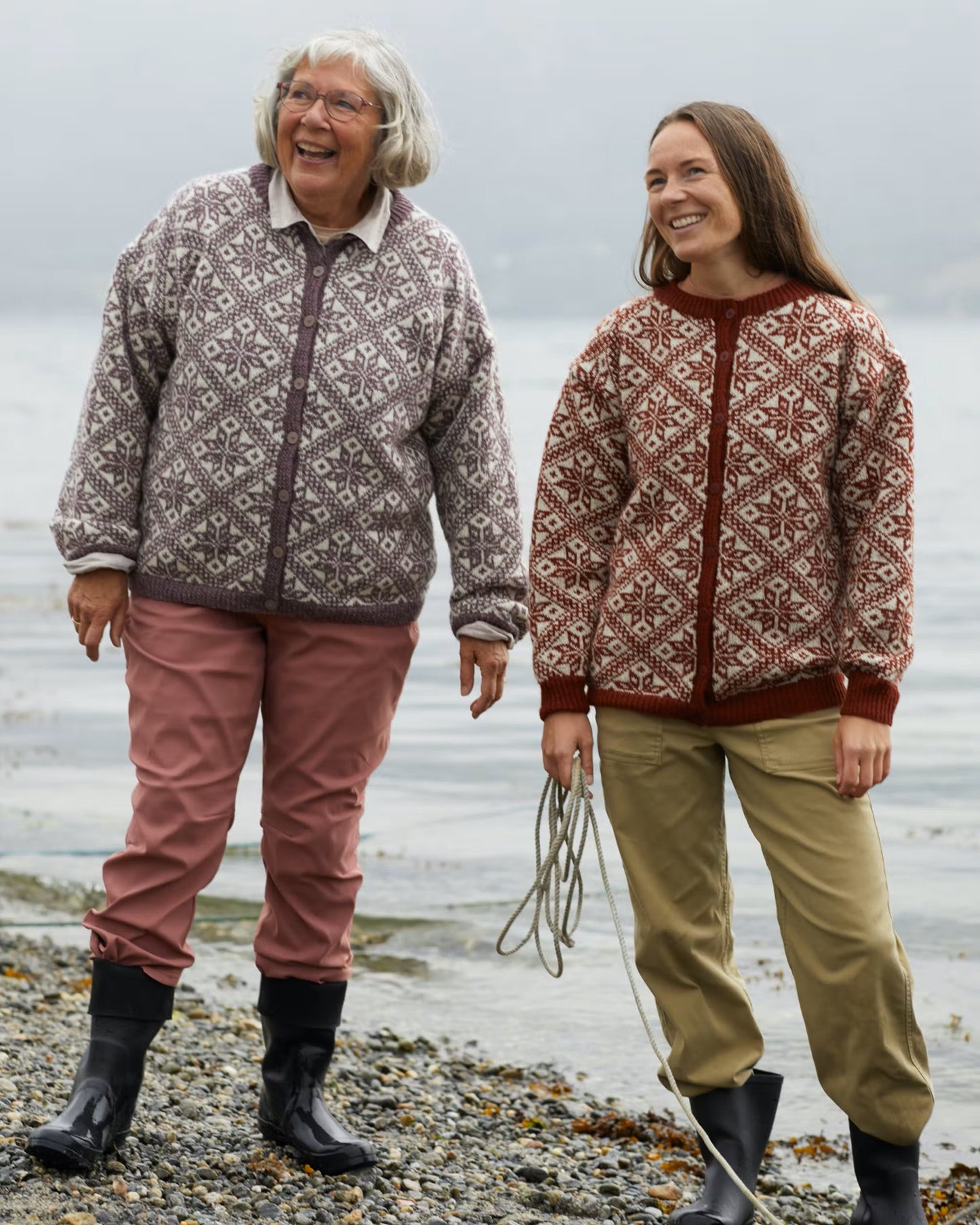 Fjelljakke til dame | Rauma | Strikkepakke