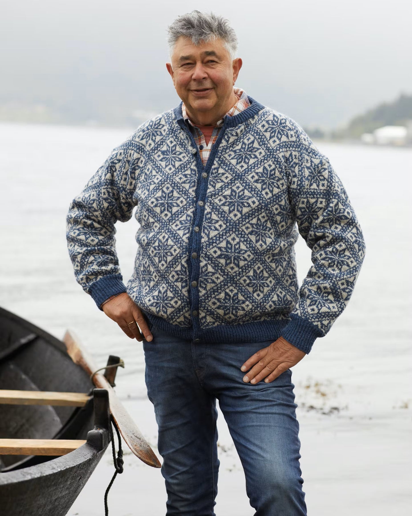 Fjelljakke til herre | Rauma | Strikkepakke