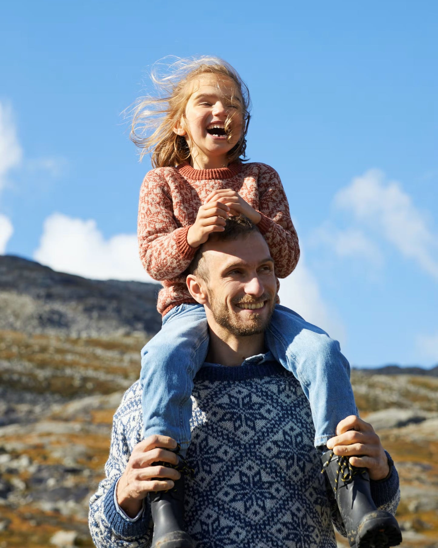 Fjellgenser til herre | Rauma | Strikkepakke