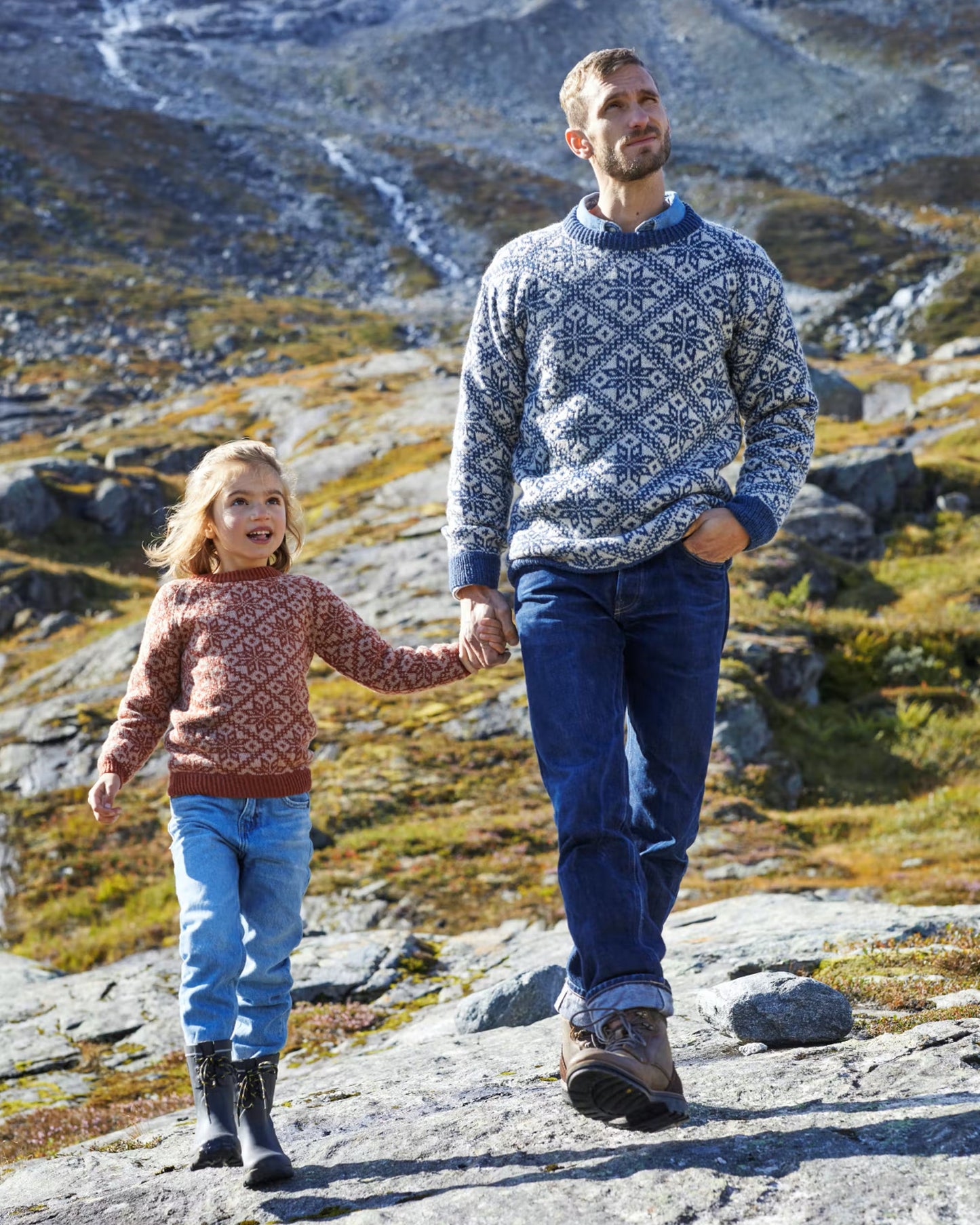 Fjellgenser til herre | Rauma | Strikkepakke