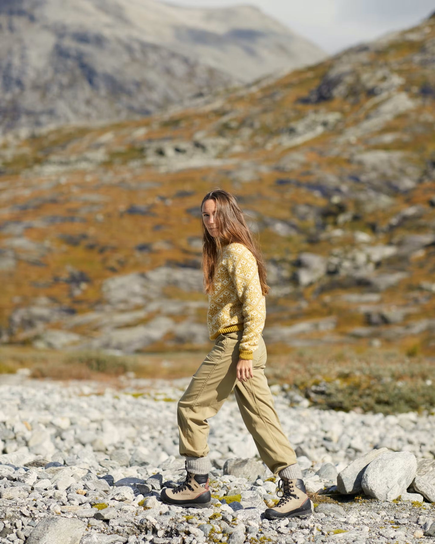 Fjellgenser til dame | Rauma | Strikkepakke