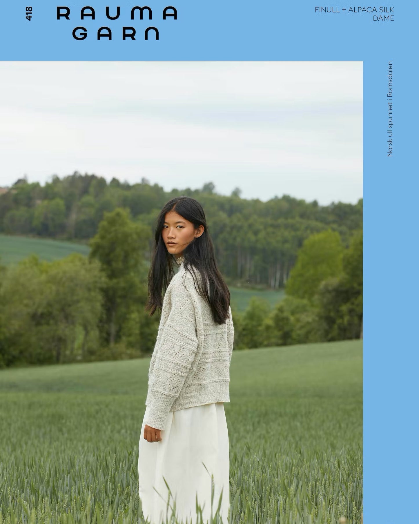 418 Finull og Alpaca Silk, dame | Rauma Garn