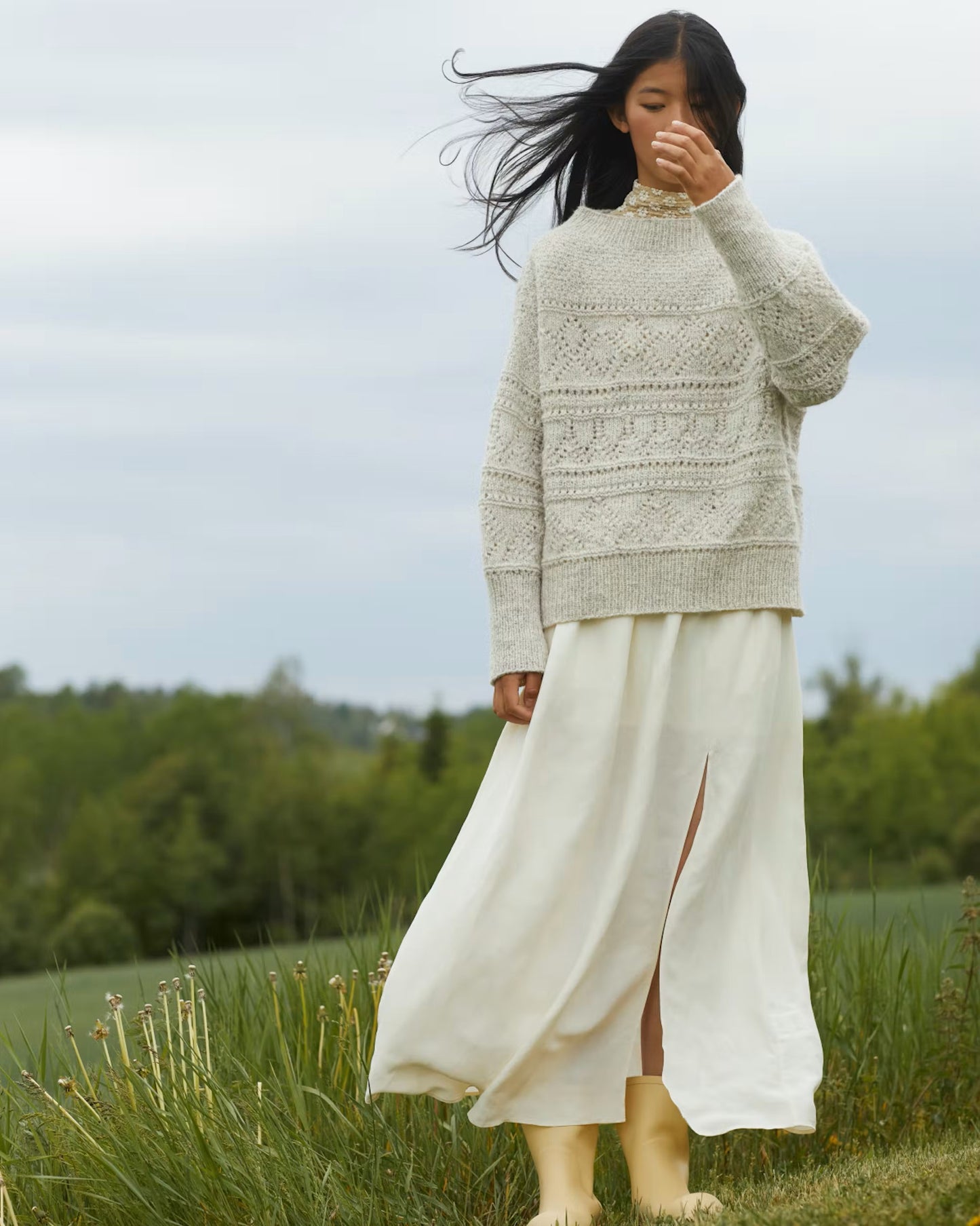 418 Finull og Alpaca Silk, dame | Rauma Garn