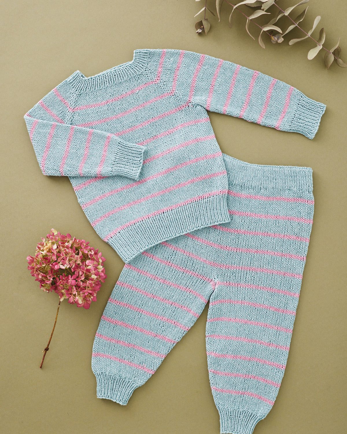 Stripet babysett | Permin | Strikkepakke