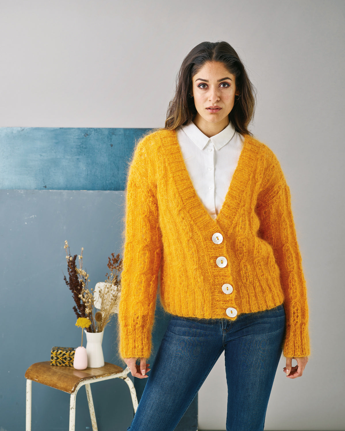 Bella cardigan med hullmønster. Art. 893254