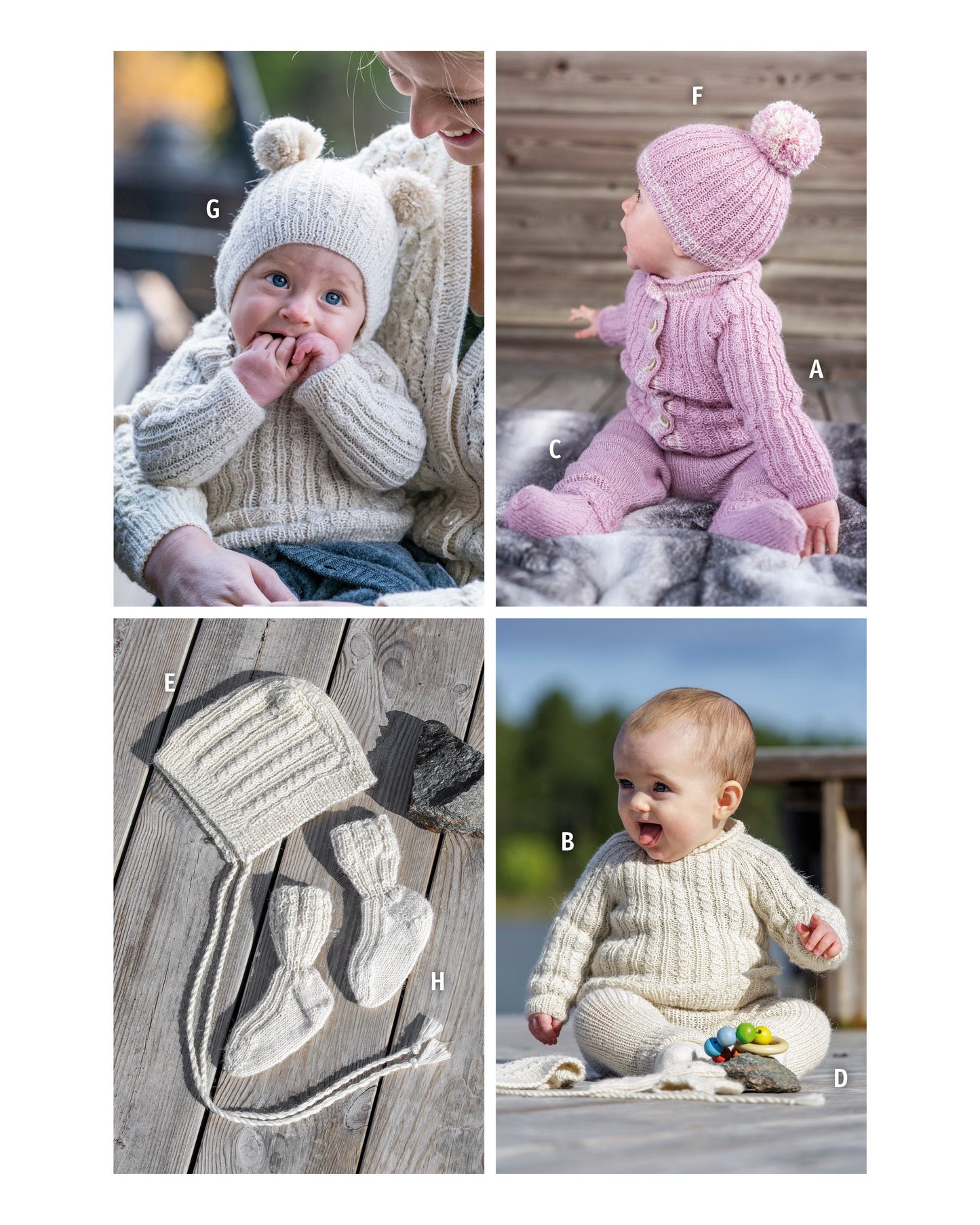 Varmende sett til baby | Gratis PDF mønster