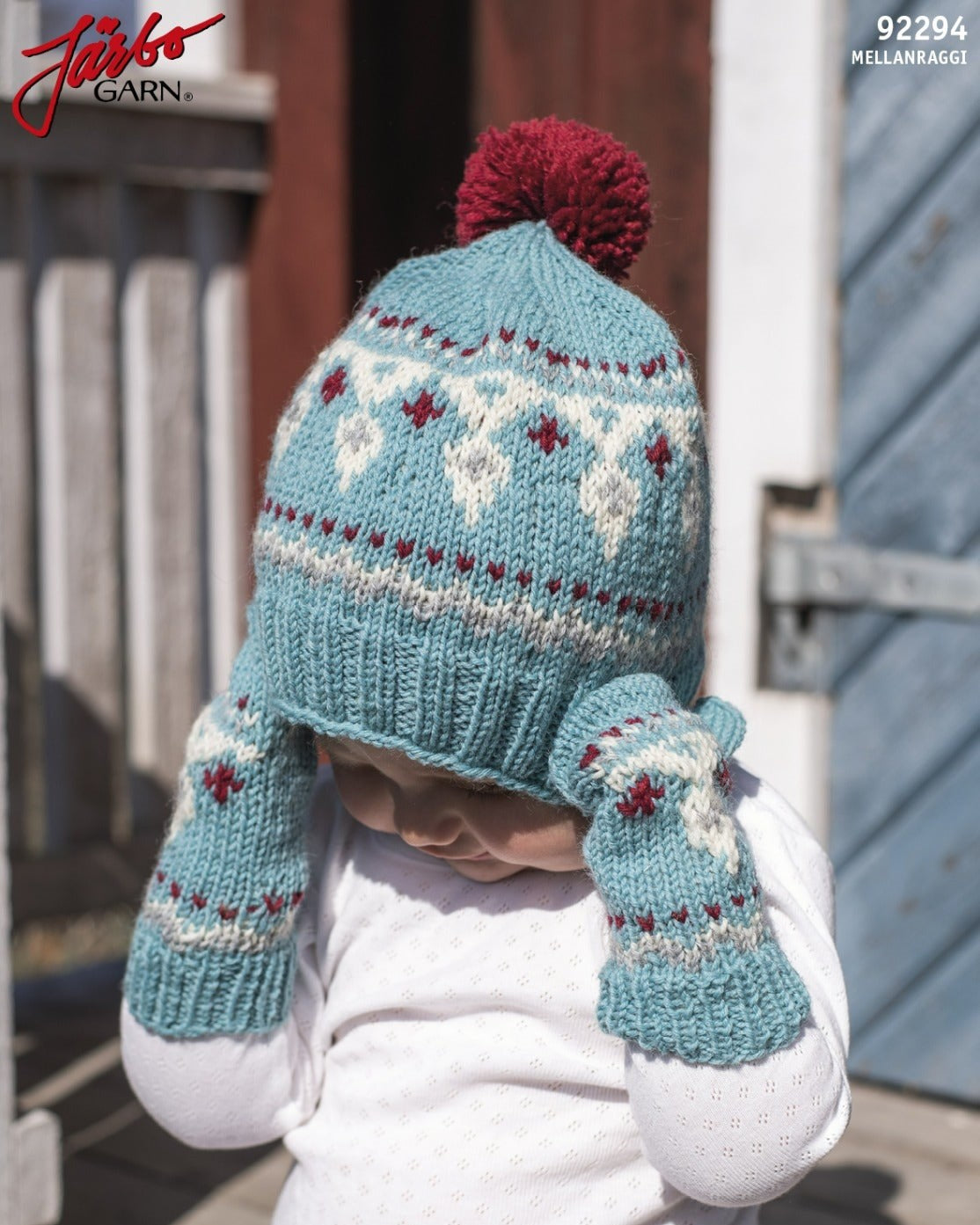 Vintermys lue og votter til barn | Gratis PDF mønster