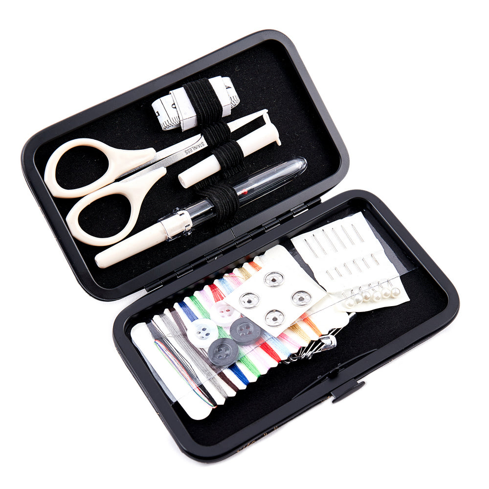 Sy-kit sort/gull 7x12x1,7cm | Hemline Gold