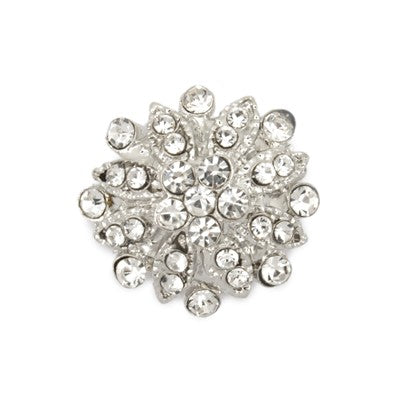 KN458 Metall/diamanter 22mm | Bling Knapp