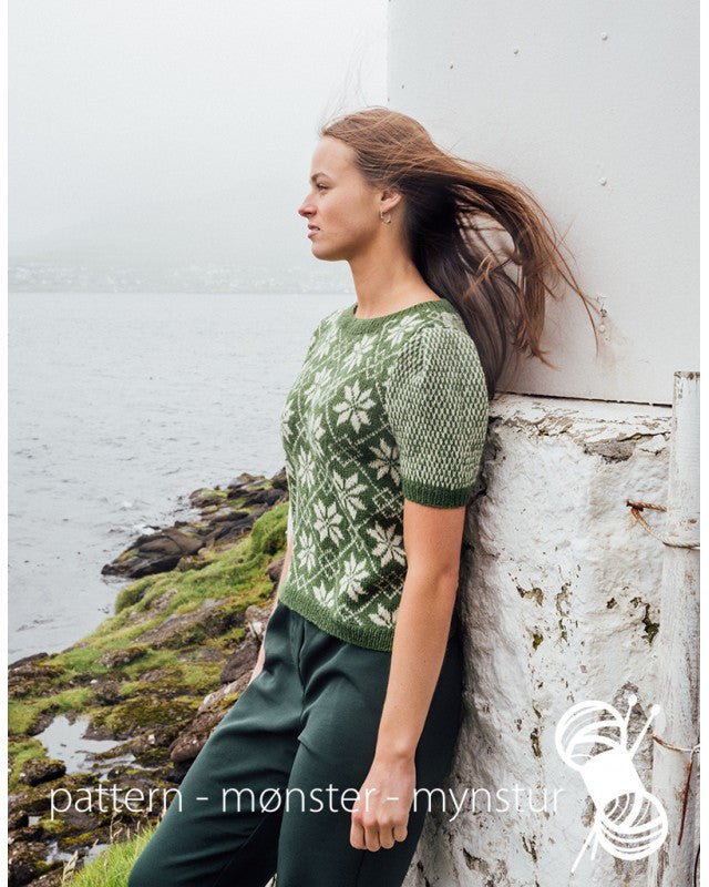4-NB56 Bluse med færøysk mønster | Digital Oppskrift