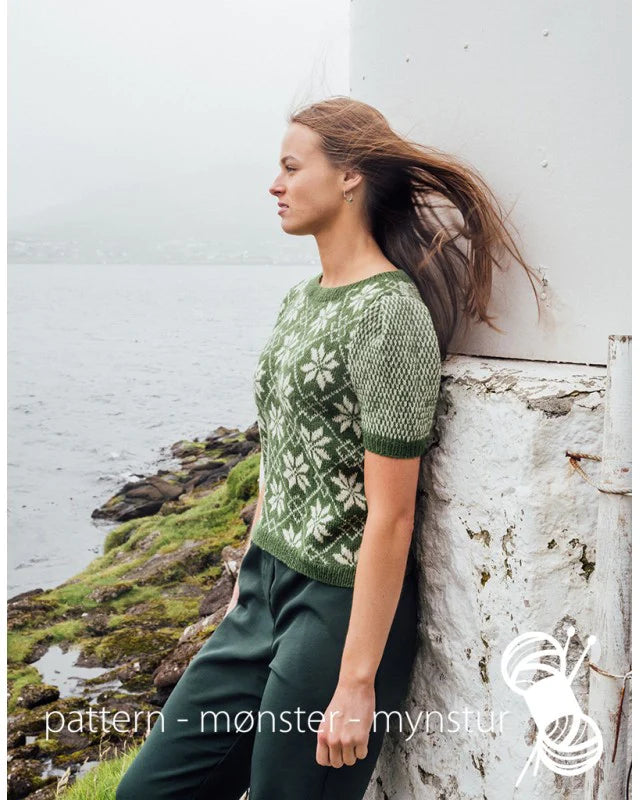 Bluse med færøysk mønster | Navia | Strikkepakke