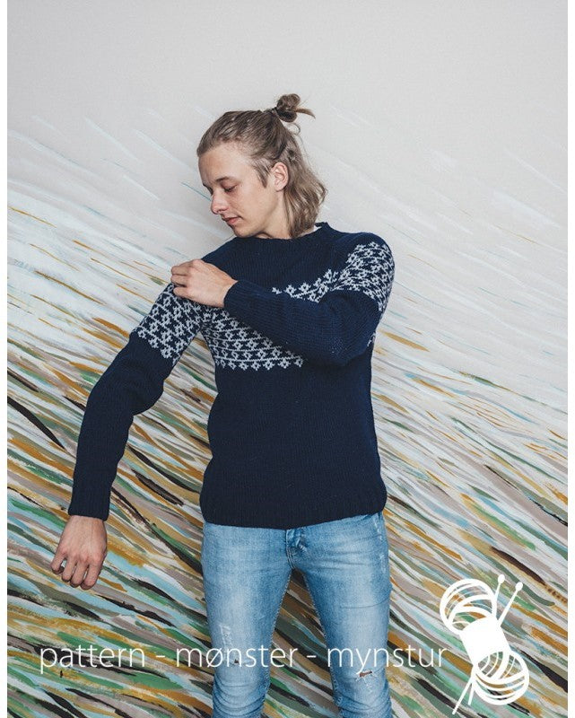 13-NB29 Færøysk genser til menn | Digital Oppskrift