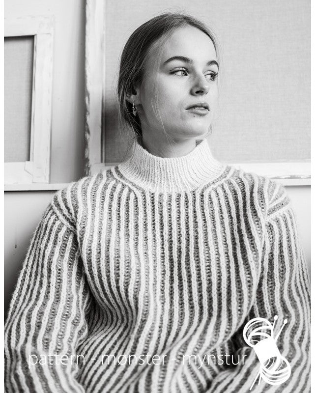4-NB54 Geometrisk genser | Digital Oppskrift