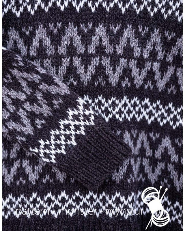 Trom mønstret trøje | Navia | Strikkepakke