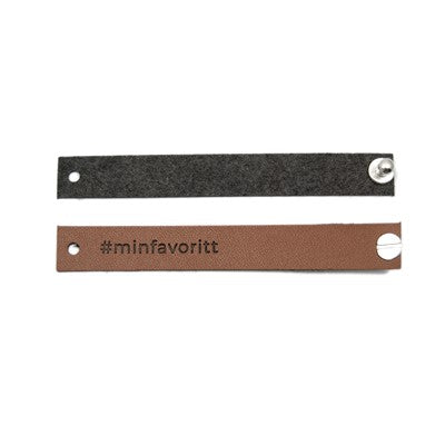 Brune merker i imitert skinn | Kort & godt