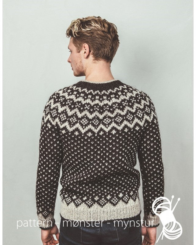 15-NB26 Genser med færøysk grønlandsmønster | Digital Oppskrift