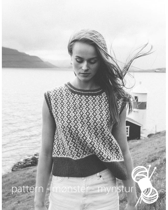 Vest med færøysk mønster | Navia | Strikkepakke