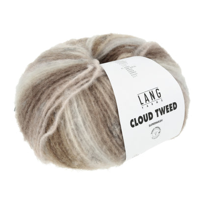 Lang Yarns Cloud Tweed – 84 % merinoull / 10 % polyamid / 6 % baby­alpakka – 100 g/≈260 m - utgått garn